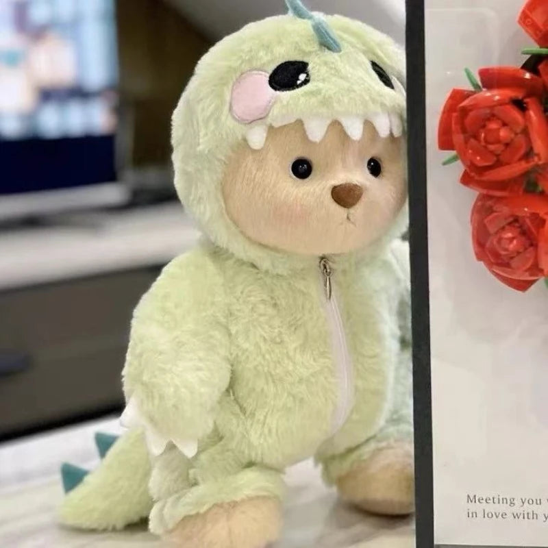 Osito de Peluche con Disfraz de Dinosaurio – 30 cm